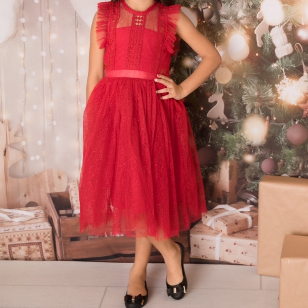 Red Clarissa dress